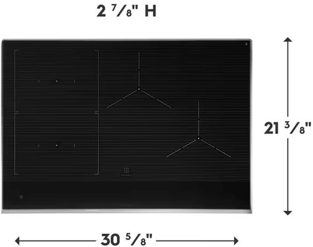 Electrolux 30" Black/Stainless Steel Induction Cooktop-1