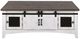 International Furniture Direct Pueblo Brown Cocktail Table with White Base-3