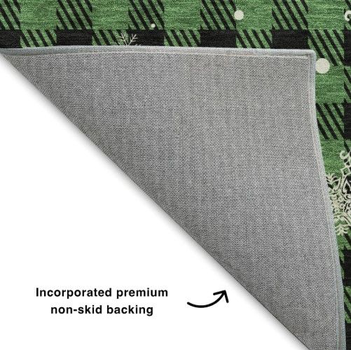 Dalyn™ Rug Company Merry & Bright MY26 Green 5'x8' Area Rug-2
