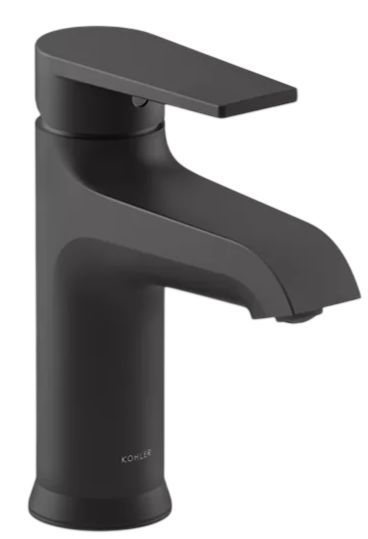 KOHLER® Hint® Matte Black Single-Handle Bathroom Sink Faucet-0
