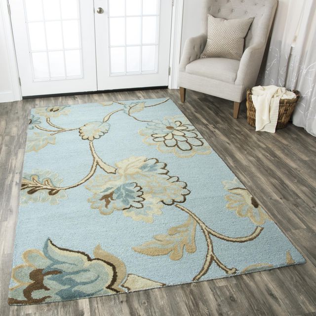 Rizzy Home Dimension Blue 9' x 12' Rug-1