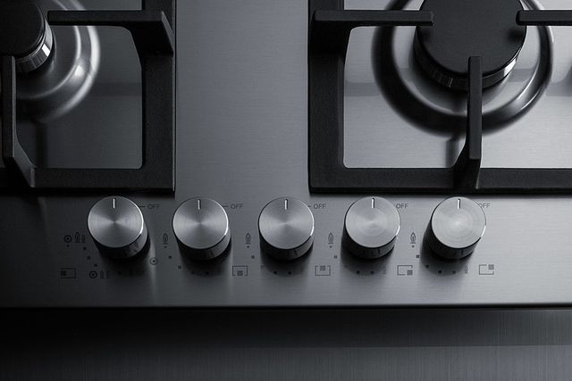 Summit® 34" Stainless Steel Natural Gas Cooktop-2