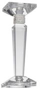 A & B Home 2-Piece Clear Crystal Candle Holder Set-2
