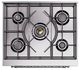 Ilve® Nostalgie II Noblesse 30'' Graphite Matte Pro Style Dual Fuel Range with Chrome Trim-2