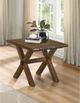 Mazin Furniture Sansa Warm Brown Oak Live Edge End Table-1