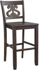 Elements International Merideth Toffee Brown Bar Stool-0