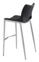 Zuo® Ace Black and Silver Bar Chairs-2