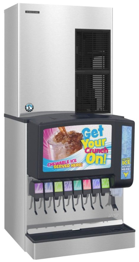 Hoshizaki Serenity Cubelet 30" 1386 lb. Stainless Steel Remote-Cooled Icemaker-1