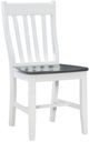 John Thomas Furniture® Dining Essentials Cafe Heather Gray/White Side Chair-0