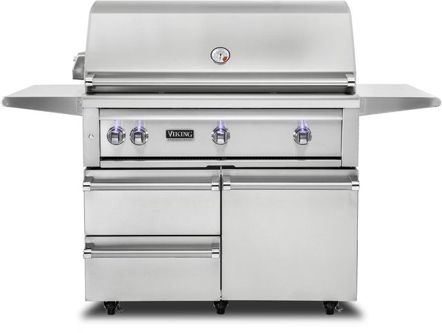 Viking® Professional 5 Series 42" Freestanding Grill-Stainless Steel-0