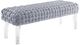 TOV Furniture Sal Woven Grey Velvet Bench-1
