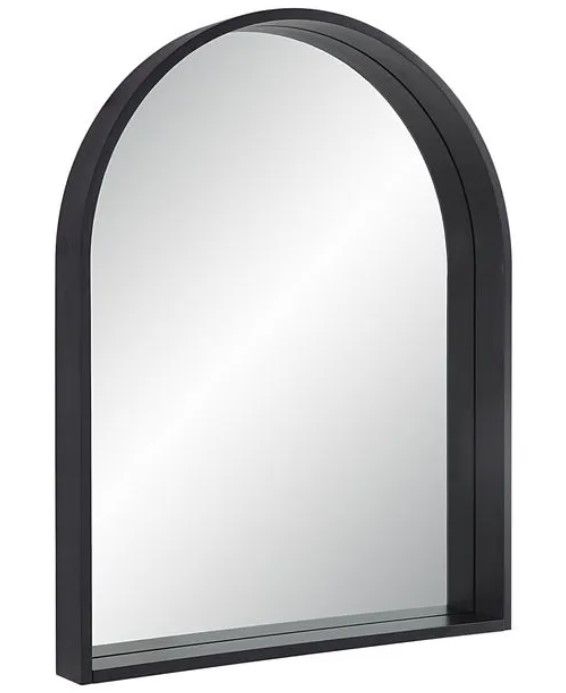 Renwil® Cove Matte Black Accent Mirror-1