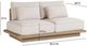 TOV Furniture Mora Cream 65" Fabric/Wicker Outdoor Sofa-1