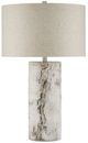Currey & Company Faux Birch Gray/White Table Lamp-0