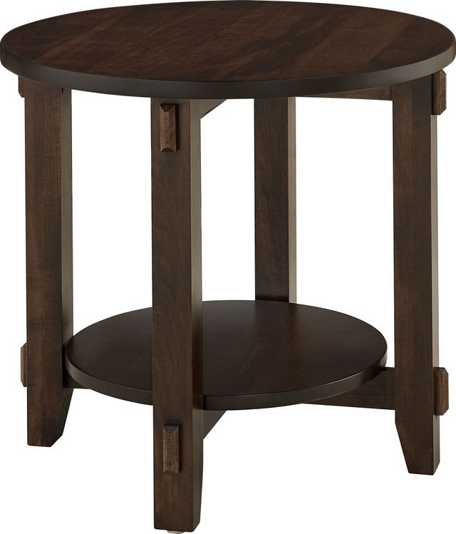 Archbold Furniture Customizable Entertainment Grizzly Round End Table
