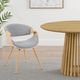 Armen Living Butterfly Gray/Oak Dining Chair-1