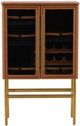 Furniture Classics Caldwell Brown/Gold Bar Cabinet-1