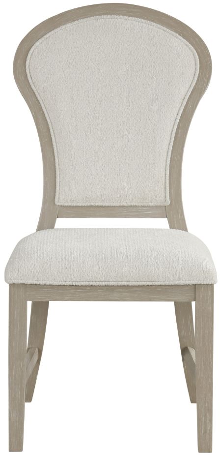 New Classic® Home Furnishings Gwendolyn Cerused Taupe Dining Side Chair-2