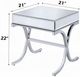 ACME Furniture Yuri Mirrored Top End Table with Chrome Base-2