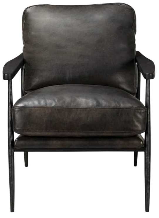 Classic Home Christopher Jet Black Accent Chair-2