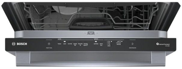 Bosch® 100 Series 24" Stainless Steel Top Control Built In Dishwasher-2