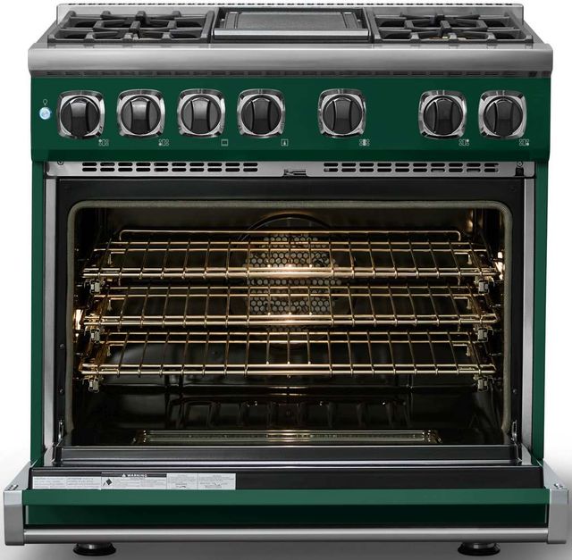 Viking® 7 Series 36" Ivy Pro Style Dual Fuel Range with Griddle-1