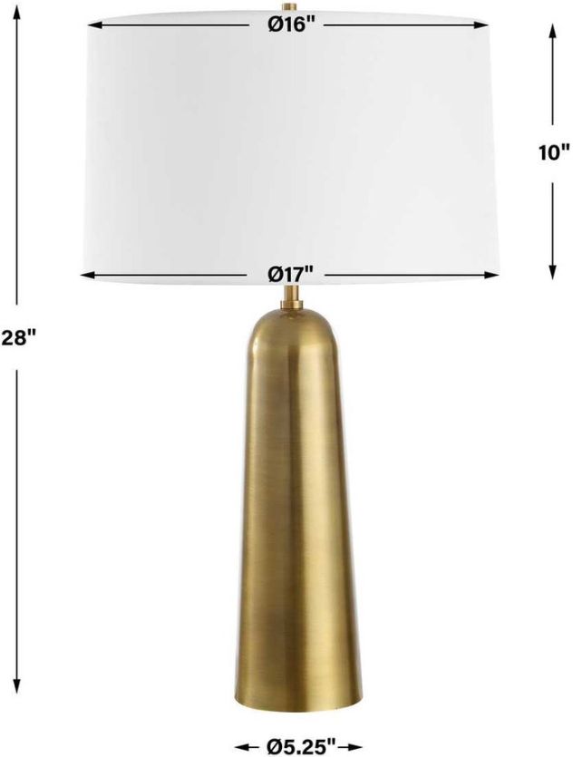 Uttermost® Flinchem Brass Table Lamp-3