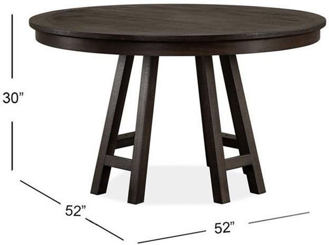 Magnussen Home® Westley Falls Graphite 52" Round Dining Table-2