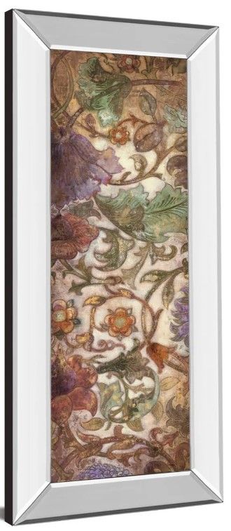 Classy Art Floral Sonata Il by O'Flannery Mirror Framed Wall Art-1