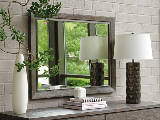 Lexington Home Santana Solana Cerused Gray Accent Mirror-1