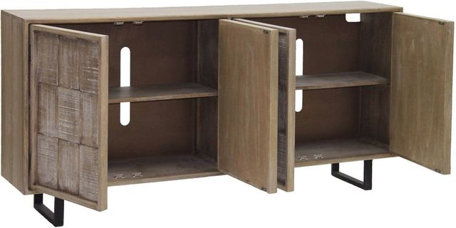 Parker House® Crossing Casablanca Driftwood 78" TV Console-2
