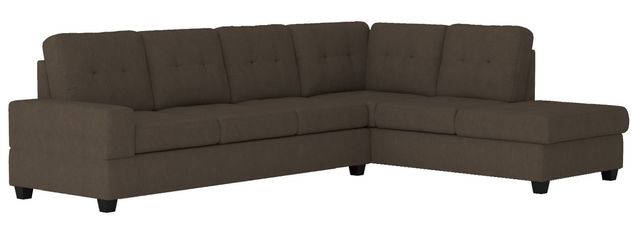 Homelegance® Maston 2-Piece Chocolate Right-Arm Facing Reversible Sectional-0