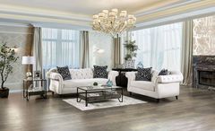 Furniture of America® Antoinette 2-Piece White Sofa Set