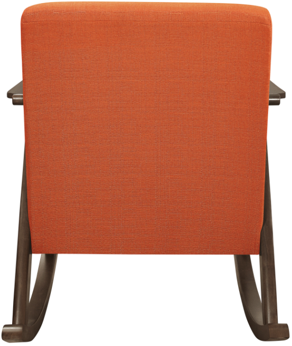 Mazin Furniture Waithe Orange Upholstered Rocking Chair-3