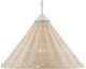 Currey & Company Basket White Swing-Arm Bleached Natural/White Wall Sconce-1