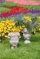 A & B Home Gray Head Bust Statue-5