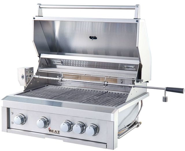 Heat 4-Burner Stainless Steel Built-In Liquid Propane Grill-3