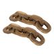A & B Home 2-Piece Brown Chain Decor Set-0