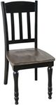 Jofran Inc. Madison County 6-Piece Vintage Black Dining Set-4