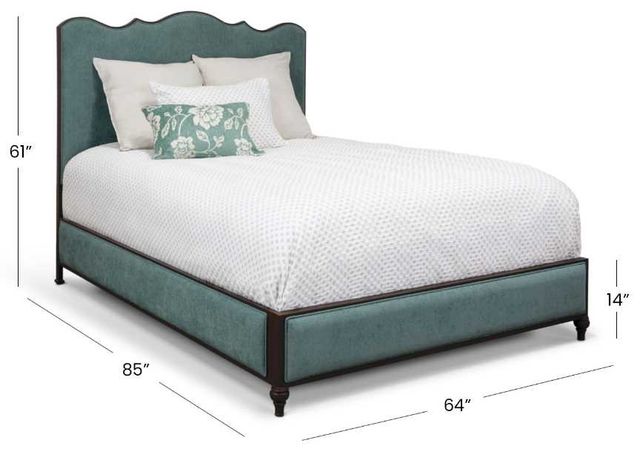 Wesley Allen Customizable Evans Queen Upholstered Panel Bed-2
