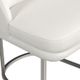 Bassett Mirror Pearl Brushed Silver/Ivory Dining Chair-2