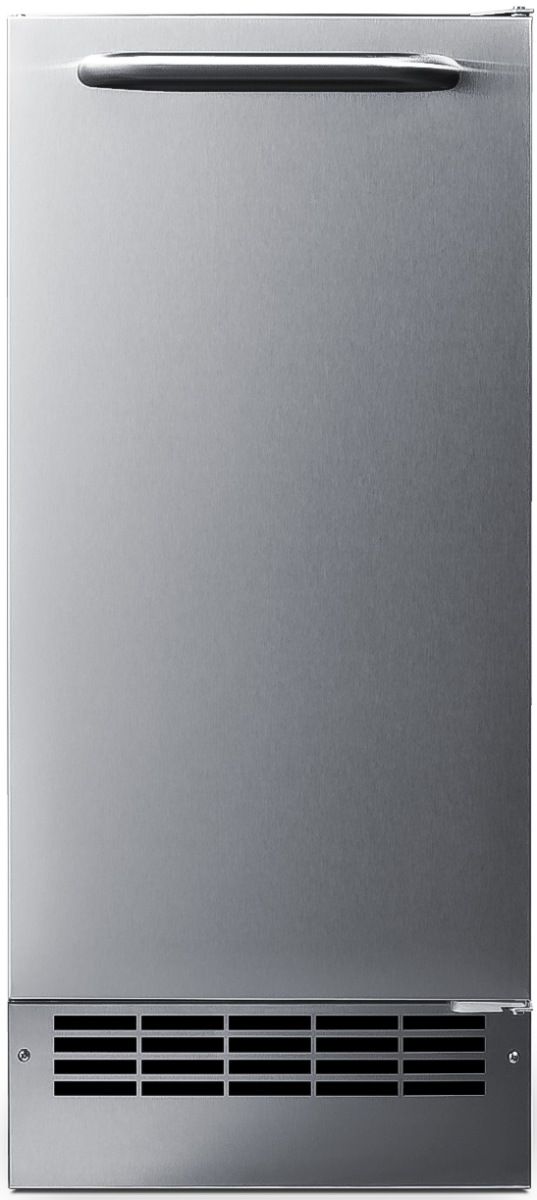 Summit® 15" 25 lb. Stainless Steel Outdoor Ice Maker-0