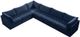 Meridian Furniture Jacob 6-Piece Navy Velvet Modular Sectional Set-2