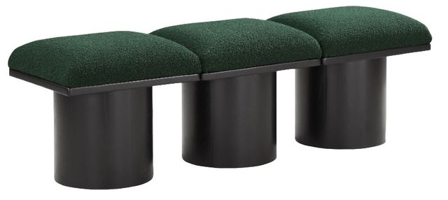 Meridian Furniture Pavilion 3-Piece Green/Black 54" Modular Bench Set-0