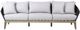 Armen Living Athos Charcoal/Light Brown/Light Gray Fabric/Rope/Wood Outdoor Sofa-3