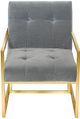 Kwality Imports Alina Gray Accent Chair-1