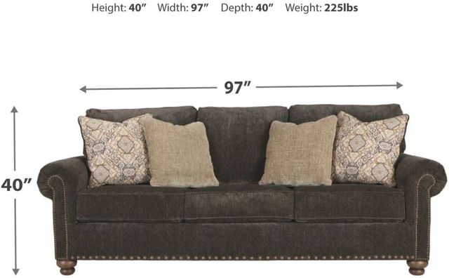 Signature Design by Ashley® Stracelen Sable Queen Sofa Sleeper-2
