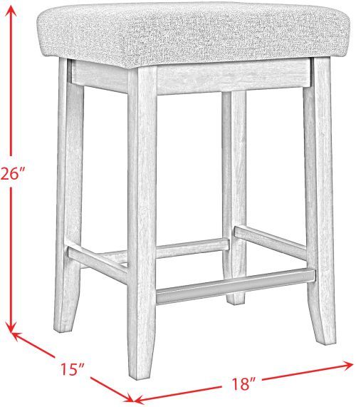 Elements International Santa Barbara 3-Piece Dark Gray/Walnut Kitchen Island Set-3