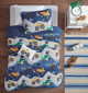 Olliix by Mi Zone Kids Nash Blue Full/Queen Monster Truck Reversible Coverlet Set-2