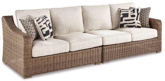Signature Design by Ashley® Beachcroft 4-Piece Beige Outdoor Seating Set-1